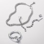 Pandora Sparkling Overlapping Band Ring