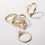 Pandora Treated Freshwater Cultured Pearls & Stones Open Ring