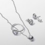 Pandora Sparkling Round Halo Pendant Collier Necklace