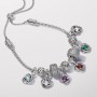 Pandora February Purple Eternity Circle Dangle Charm