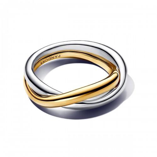 Pandora Two-tone Entwined Bands Ring Pandora Two-tone Entwined Bands Ring