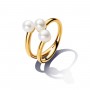 Pandora Treated Freshwater Cultured Pearl Open Ring Pandora Treated Freshwater Cultured Pearl Open Ring