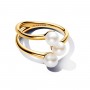 Pandora Treated Freshwater Cultured Pearl Open Ring Pandora Treated Freshwater Cultured Pearl Open Ring