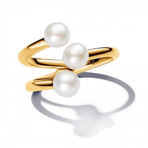 Pandora Treated Freshwater Cultured Pearl Open Ring Pandora Treated Freshwater Cultured Pearl Open Ring