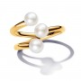 Pandora Treated Freshwater Cultured Pearl Open Ring Pandora Treated Freshwater Cultured Pearl Open Ring