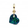 Pandora Opalescent Green Heart Dangle Charm Pandora Opalescent Green Heart Dangle Charm