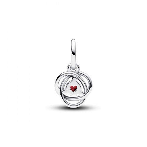 Pandora January Red Eternity Circle Dangle Charm