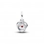 Pandora January Red Eternity Circle Dangle Charm