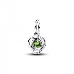 Pandora August Spring Green Eternity Circle Dangle Charm