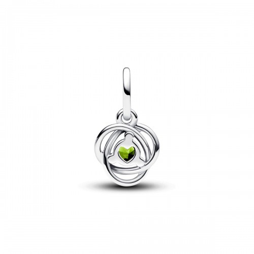 Pandora August Spring Green Eternity Circle Dangle Charm