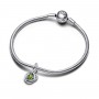 Pandora August Spring Green Eternity Circle Dangle Charm