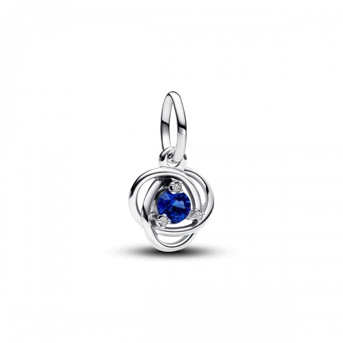 Pandora September Blue Eternity Circle Dangle Charm