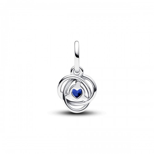 Pandora September Blue Eternity Circle Dangle Charm