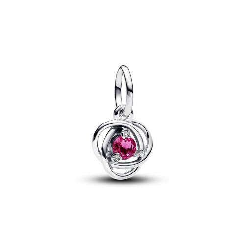 Pandora October Pink Eternity Circle Dangle Charm