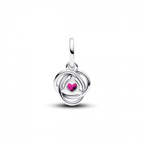 Pandora October Pink Eternity Circle Dangle Charm