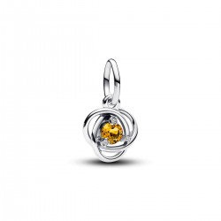 Pandora November Honey Eternity Circle Dangle Charm