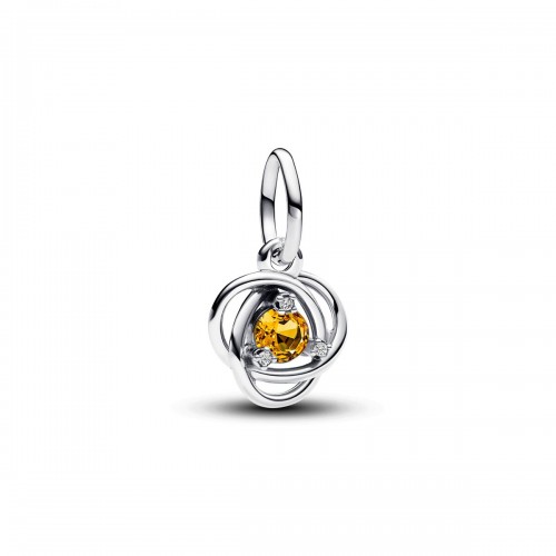 Pandora November Honey Eternity Circle Dangle Charm