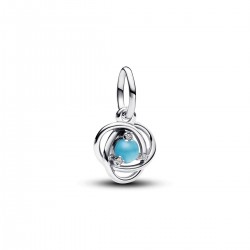 Pandora December Turqoise Blue Eternity Circle Dangle Charm Pandora December Turqoise Blue Eternity Circle Dangle Charm