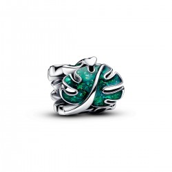 Pandora Green Monstera Leaves Charm Pandora Green Monstera Leaves Charm