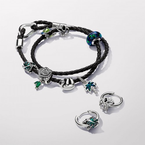Pandora Green Monstera Leaves Charm