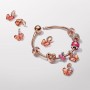 Pandora Pink & Yellow Murano Glass Butterfly Dangle Charm Pandora Pink & Yellow Murano Glass Butterfly Dangle Charm