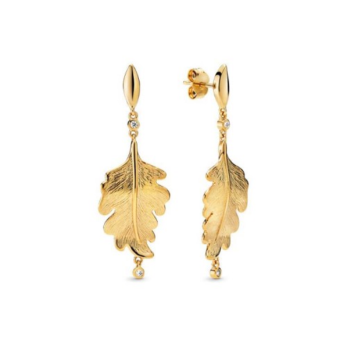 Pandora Oak Leaf Earrings