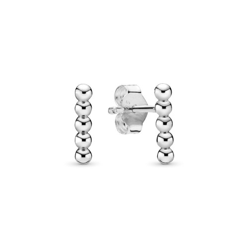 Pandora Row of Beads Stud Earrings