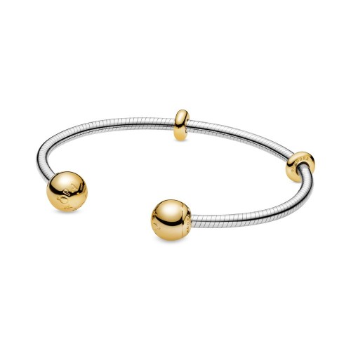 Pandora Moments Snake Chain Style Open Bangle