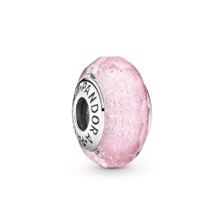 Pandora Faceted Pink Murano Glass Charm