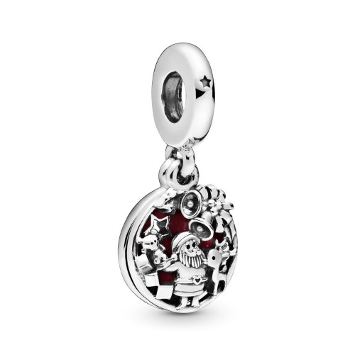 Pandora Santa Love Peace Joy Dangle Charm