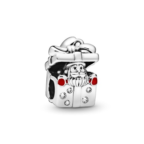 Pandora Santa in a Giftbox Charm