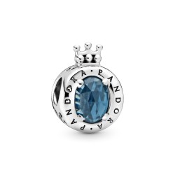 Pandora Blue Sparkling Crown O Charm