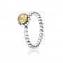 Pandora Birthday Blooms Ring, November, Citrine Pandora Birthday Blooms Ring, November, Citrine