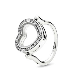 Sparkling Pandora Floating Heart Locket Ring Sparkling Pandora Floating Heart Locket Ring