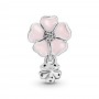 Pandora Dangling Pink Cherry Blossom Flower Charm