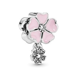 Pandora Dangling Pink Cherry Blossom Flower Charm Pandora Dangling Pink Cherry Blossom Flower Charm