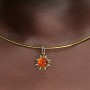 Pandora Swirling Sun Two-Tone Dangle Charm