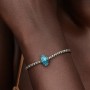 Pandora Turquoise Murano Glass & Glitter Charm Pandora Turquoise Murano Glass & Glitter Charm