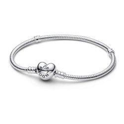 Pandora Moments Heart & Snake Chain Bracelet Pandora Moments Heart & Snake Chain Bracelet