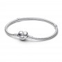 Pandora Moments Heart & Snake Chain Bracelet Pandora Moments Heart & Snake Chain Bracelet