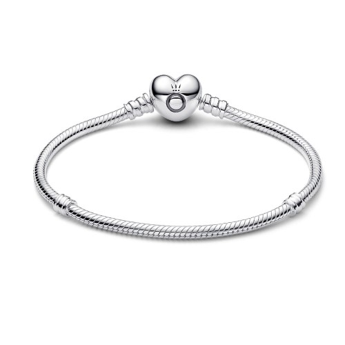 Pandora Moments Heart & Snake Chain Bracelet Pandora Moments Heart & Snake Chain Bracelet