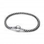 Pandora Black Cord Box Chain Bracelet Pandora Black Cord Box Chain Bracelet