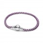 Pandora Purple Cord Box Chain Bracelet Pandora Purple Cord Box Chain Bracelet