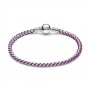 Pandora Purple Cord Box Chain Bracelet Pandora Purple Cord Box Chain Bracelet