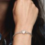 Pandora Moments Engravable Heart Clasp Snake Chain Bracelet Pandora Moments Engravable Heart Clasp Snake Chain Bracelet