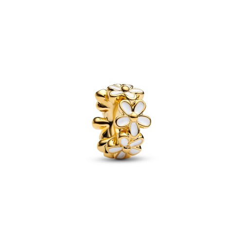 Pandora White Daisy Flower Spacer Charm