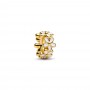 Pandora White Daisy Flower Spacer Charm