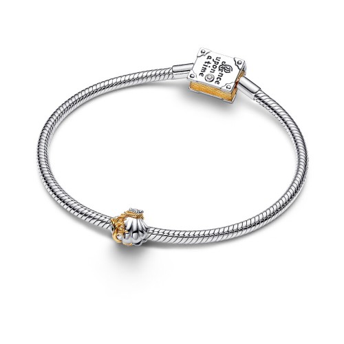 Pandora Disney Princesses Ariel Shell Lab-Grown Diamond Two-Tone Charm Pandora Disney Princesses Ariel Shell Lab-Grown Diamond Two-Tone Charm