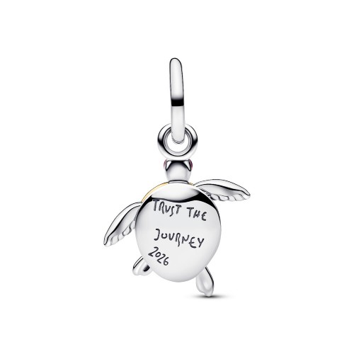 Pandora 2026 Pink Sea Turtle Lab-grown Diamond Dangle Charm