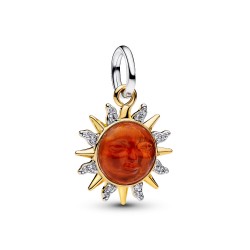 Pandora Swirling Sun Two-Tone Dangle Charm